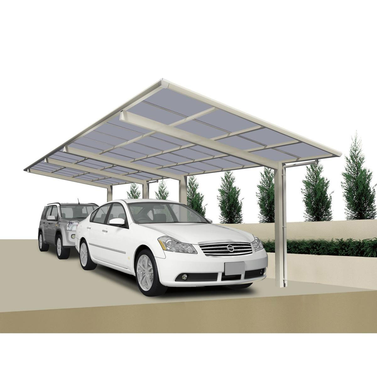 Ximax Carport Alu Linea 60 Tandem Schwarz | 207462 – Bild 3