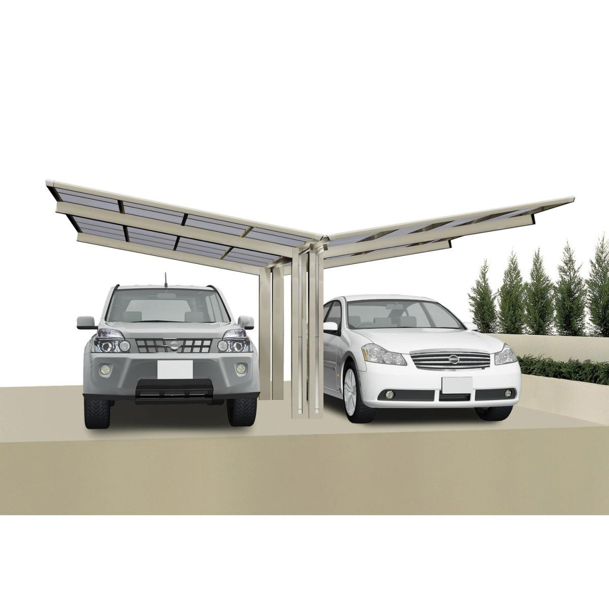 Ximax Carport Alu Linea 60 Y Edelstahl-Look | 207467