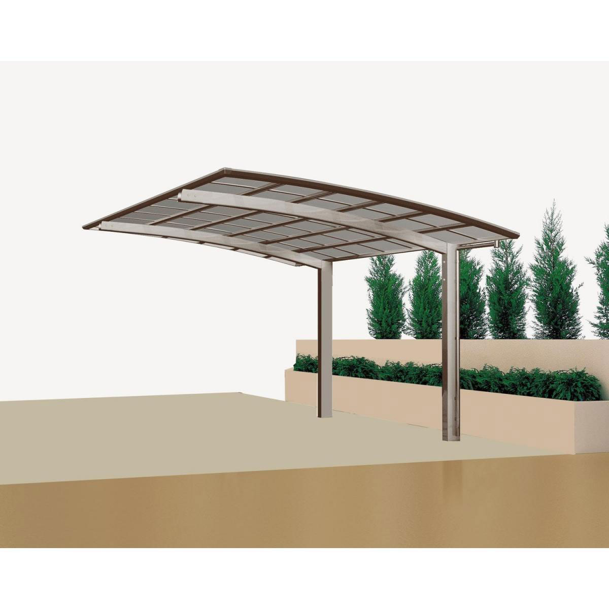 Ximax Carport Alu Portoforte 110 Edelstahl-LookSL und SB | 207697