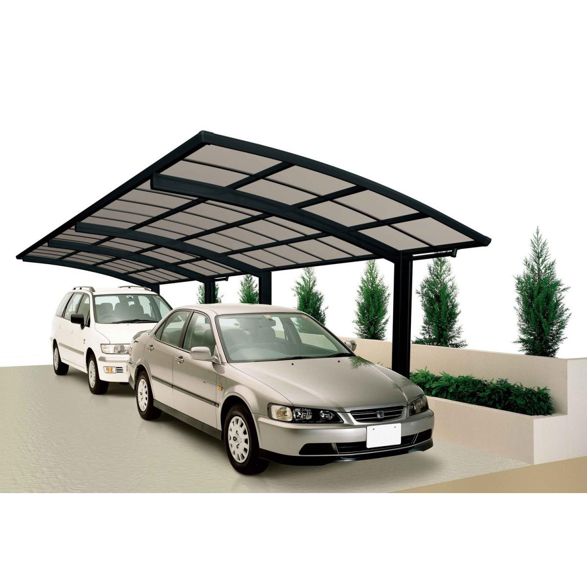Ximax Carport Alu Portoforte 80 Schwarz Tandem | 207863