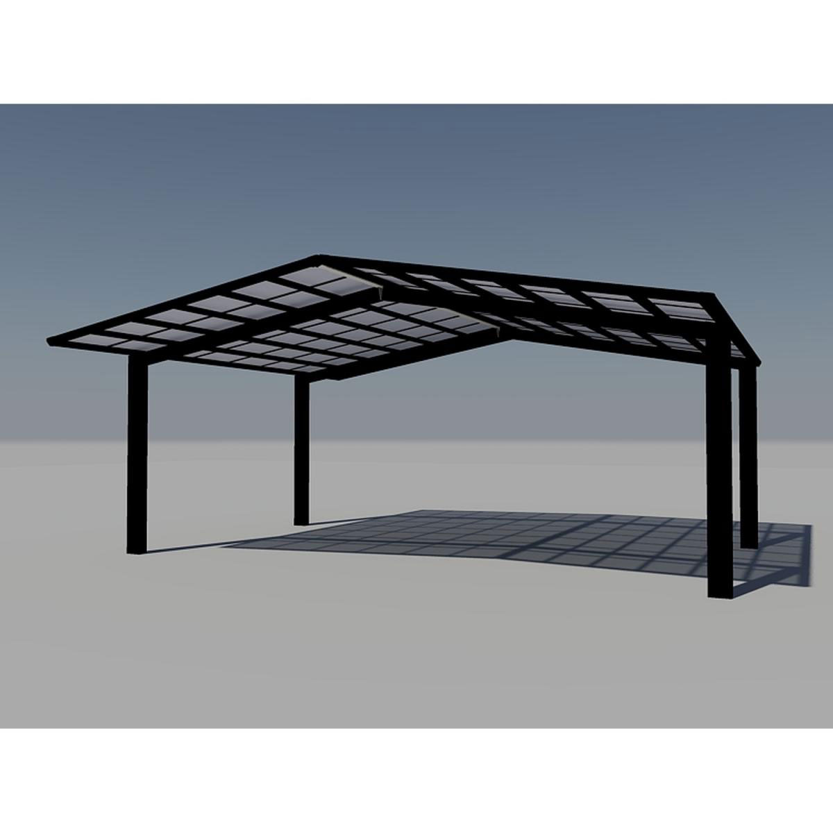 Ximax Carport Alu Linea 110 M Schwarz | 207925 – Bild 3