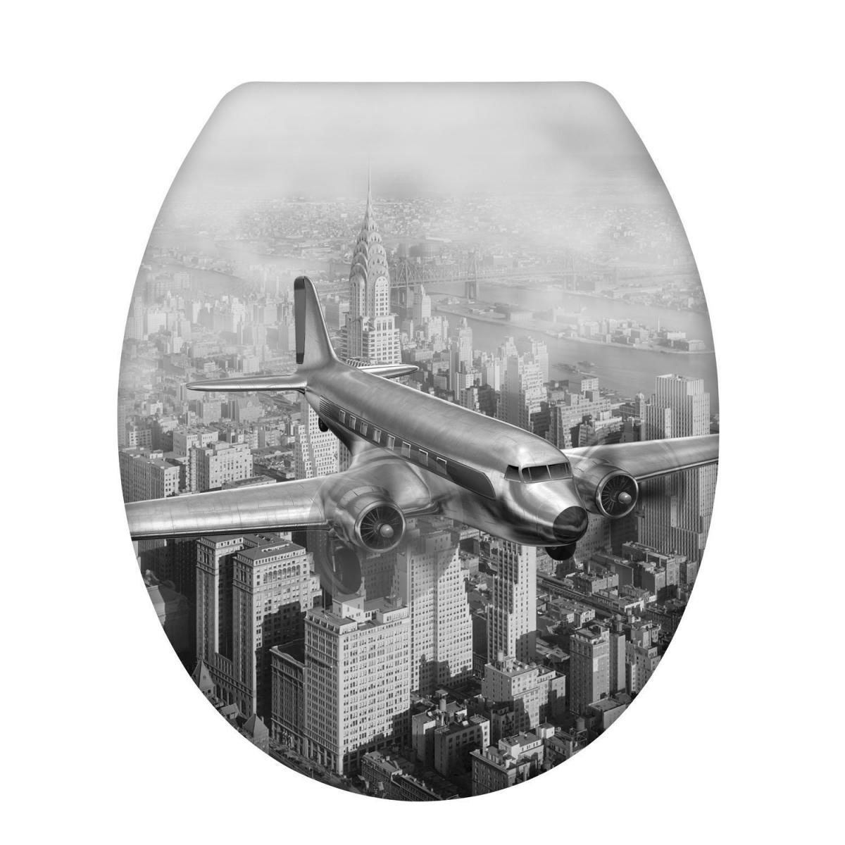 Wenko Premium WC-Sitz Old-Time Plane antibakteriell mit Absenkautomatik | 211911