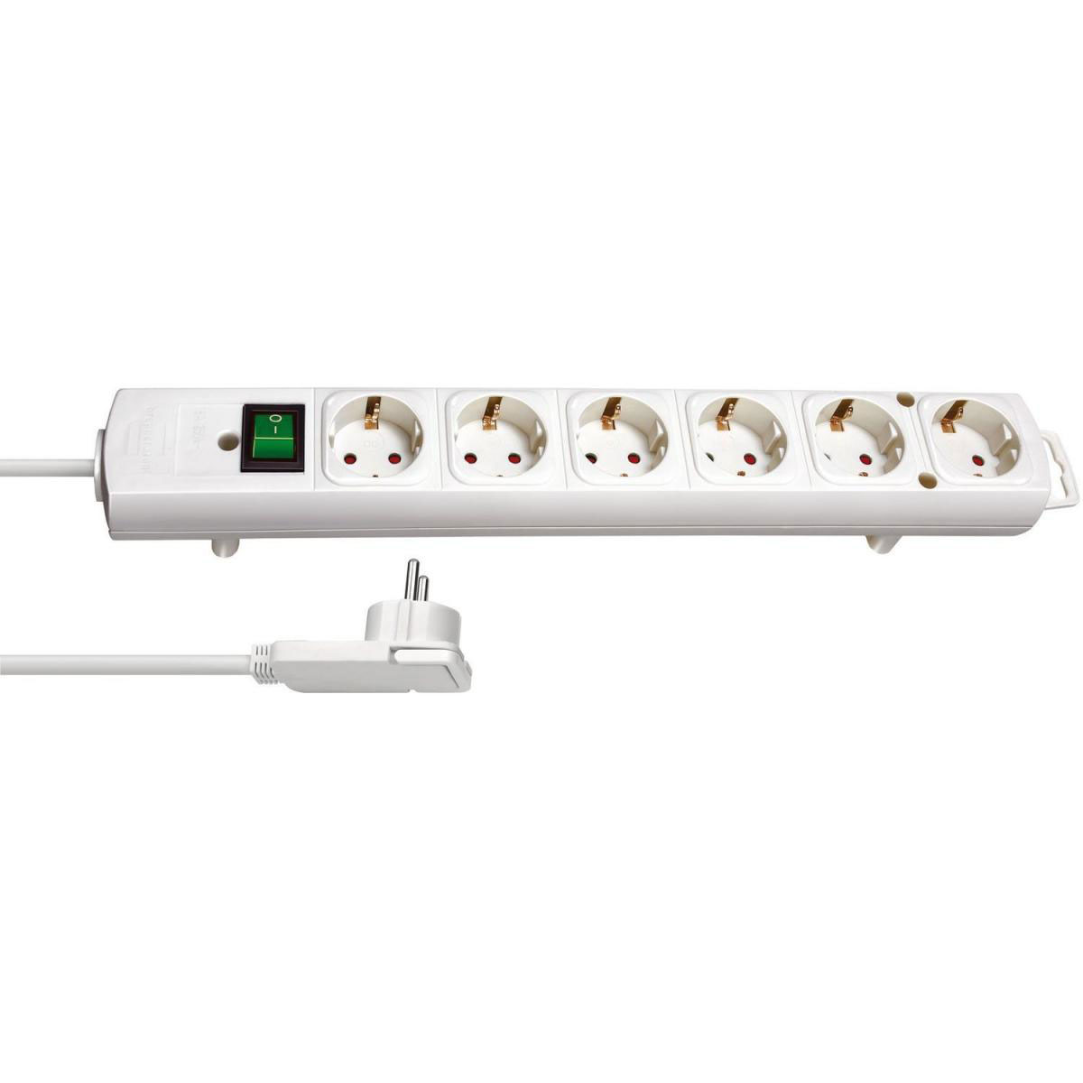 Brennenstuhl Steckdosenleiste Comfort-Line Plus 6-fach weiß | 6 | weiß | 211975