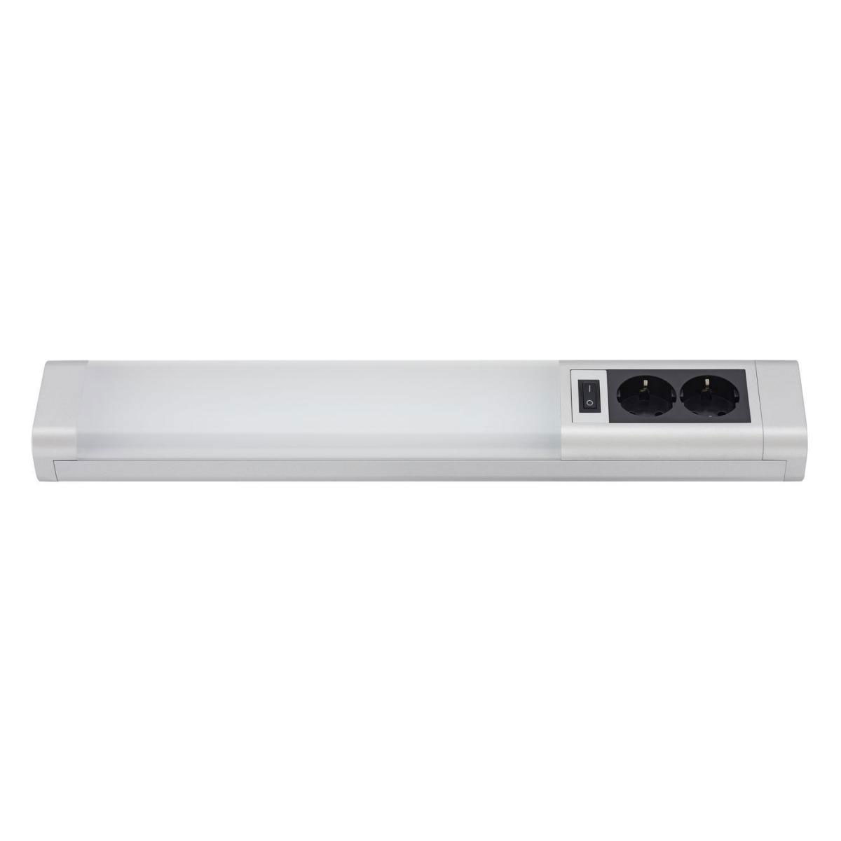 TELEFUNKEN LED-Unterbauleuchte mit Schalter und 2x Steckdosen weiß/schwarz | 212189