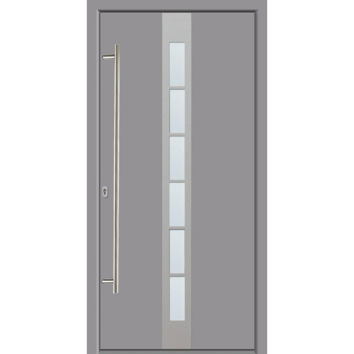Aluminium-Haustür A08 grau 98 x 208 cm Anschlag links | 212451