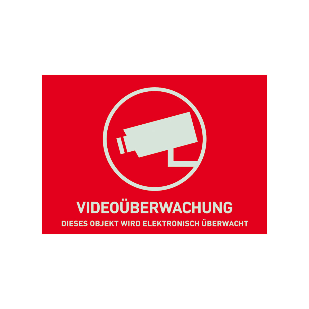 Abus Aufkleber Video-Überwachung 14,8 x 10,5 cm | 212814