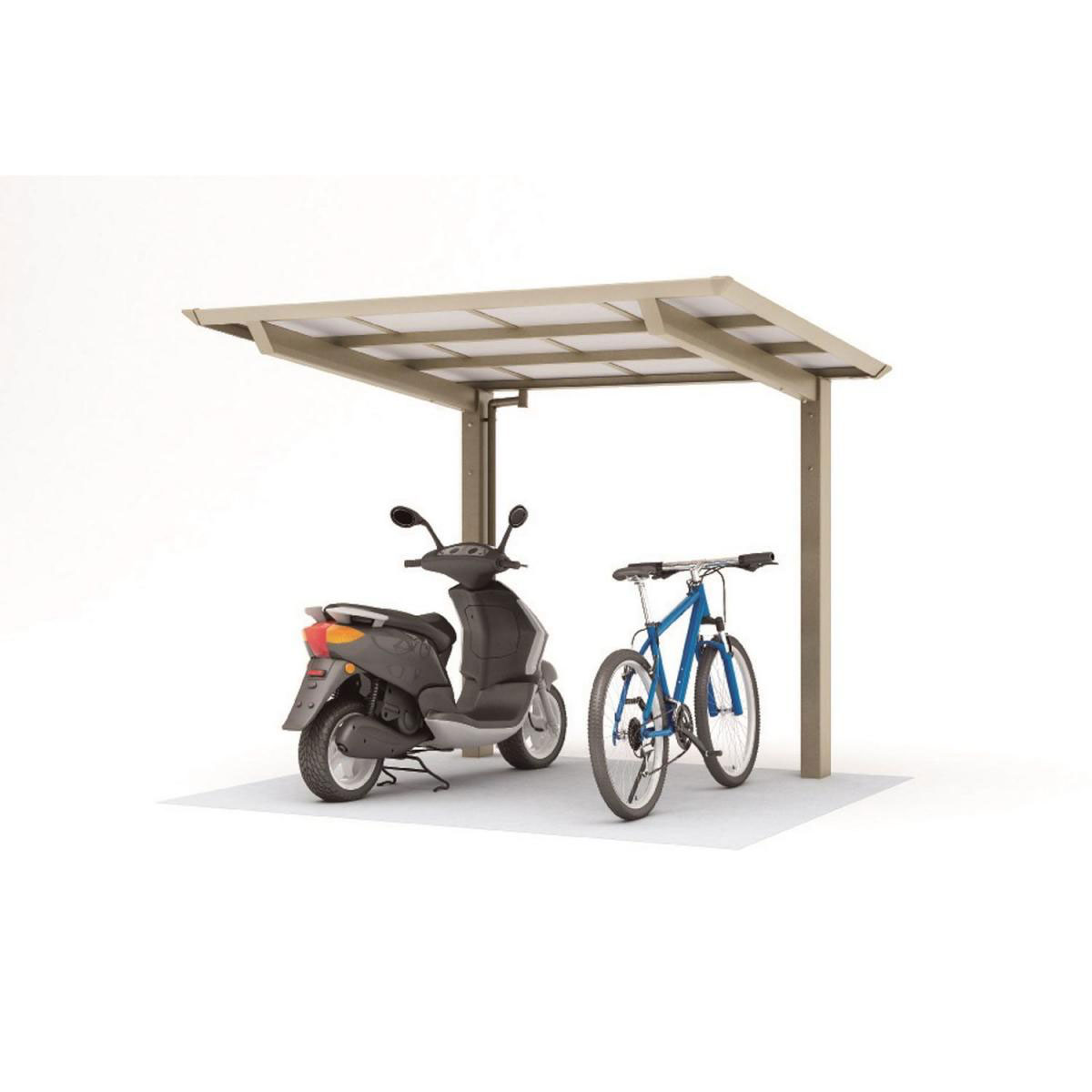 Ximax Carport Alu Smart Port 60 Mini LxB 2534 x 2096 mm Edelstahl-Look | 218024