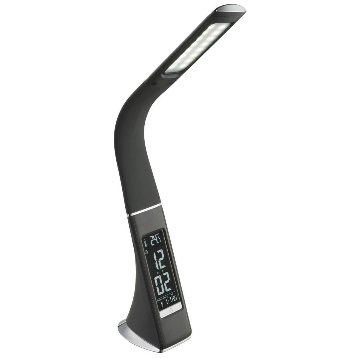 Flector LED-Tischleuchte Flex mit Touchdim und Wecker grau | grau | 219890