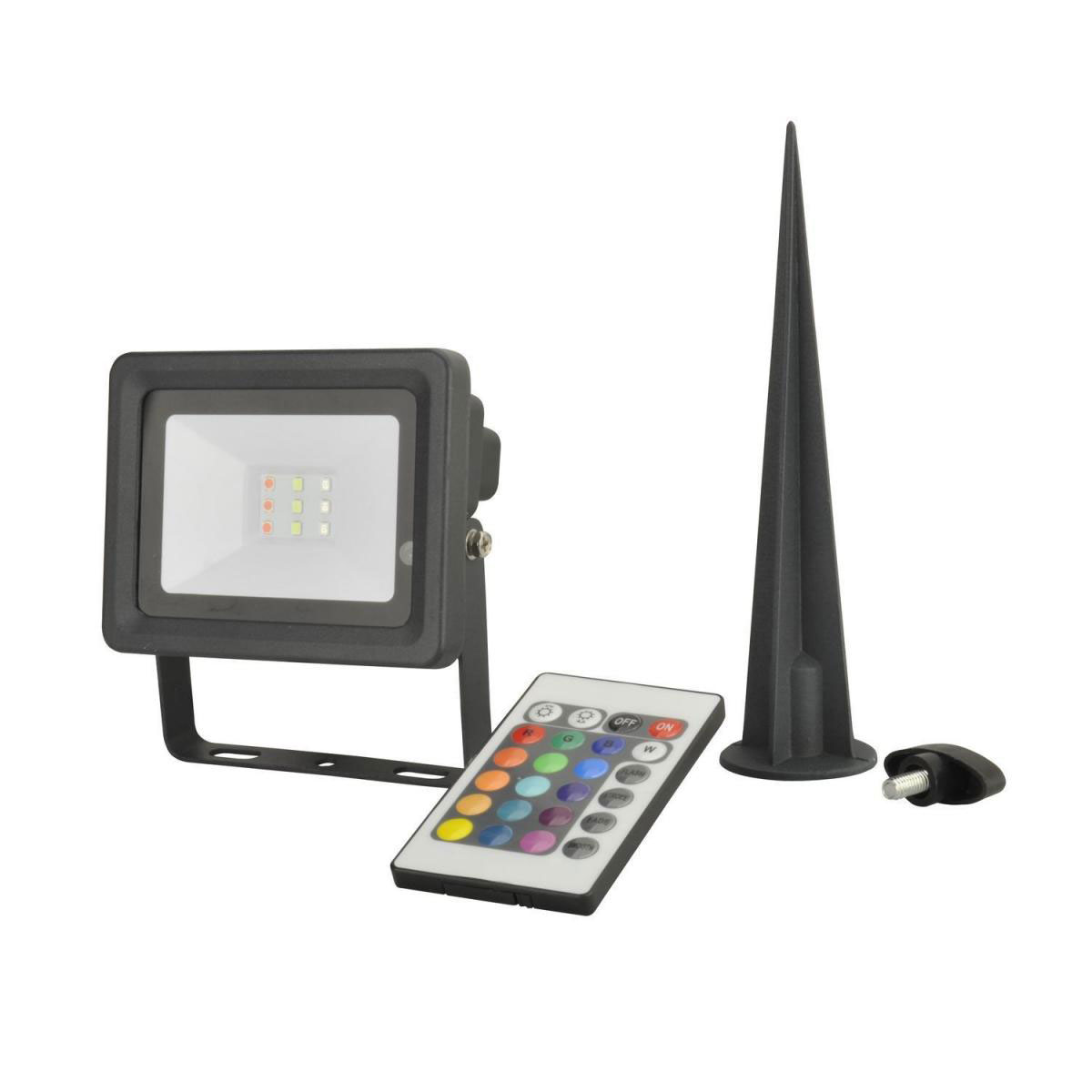 Unitec LED Strahler mit Erdspiess RGB 10W 240lm | 220895