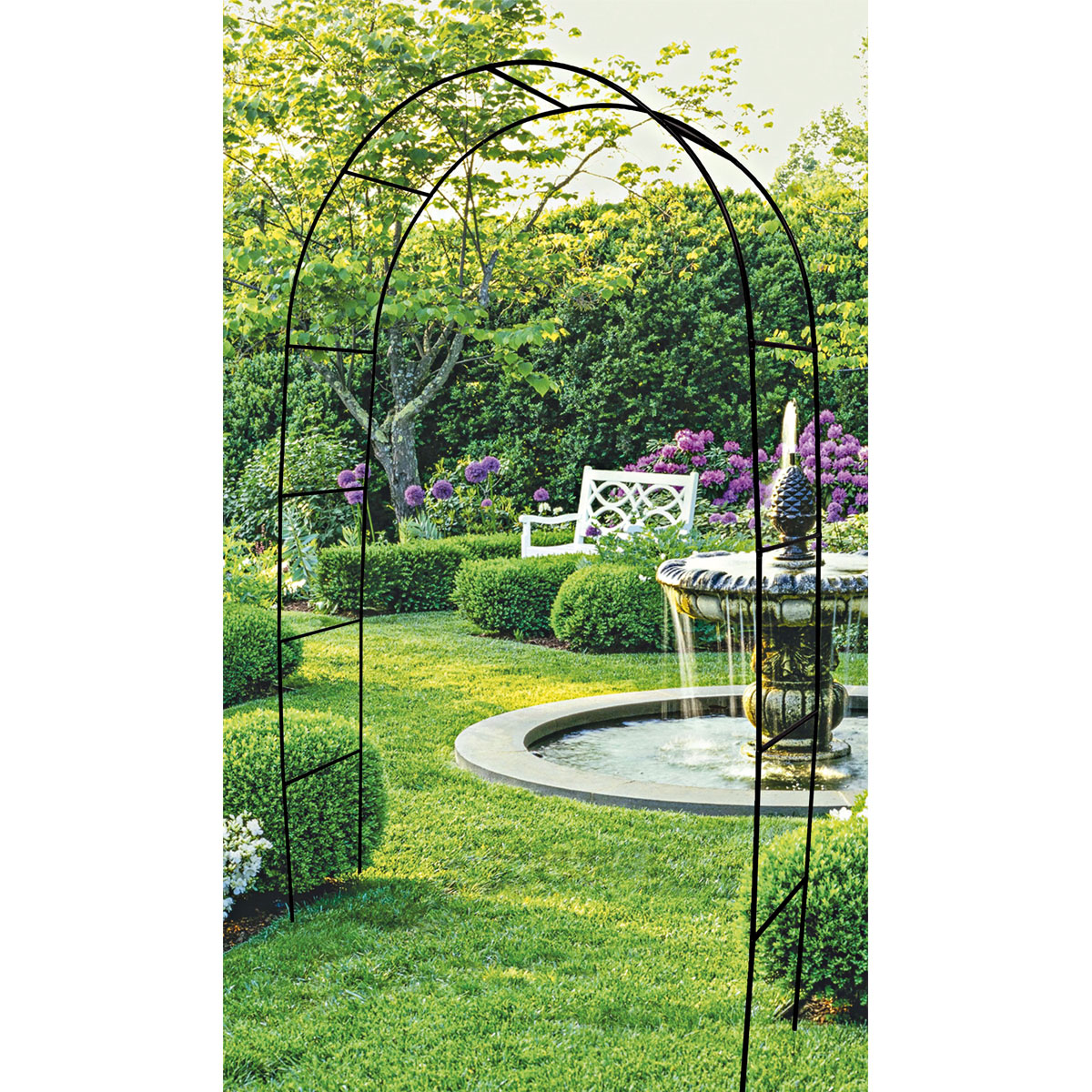 Wingart Rosenbogen 240 x 140 x 38 cm schwarz pulverbeschichtet | 221846 – Bild 3