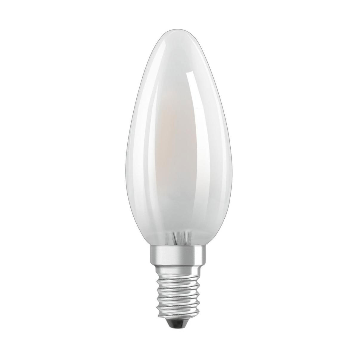 Osram 2x LED-Glühlampe Filament E14 4 Watt warmweiß matt | 224485