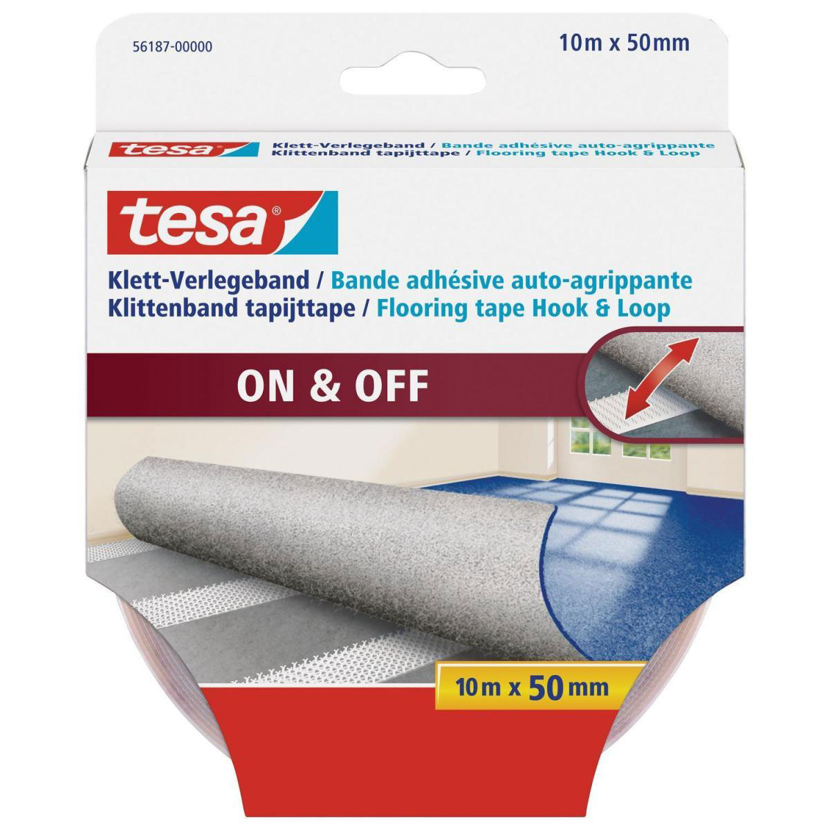 Tesa Klett-Verlegeband 10 m x 50 mm | 224561