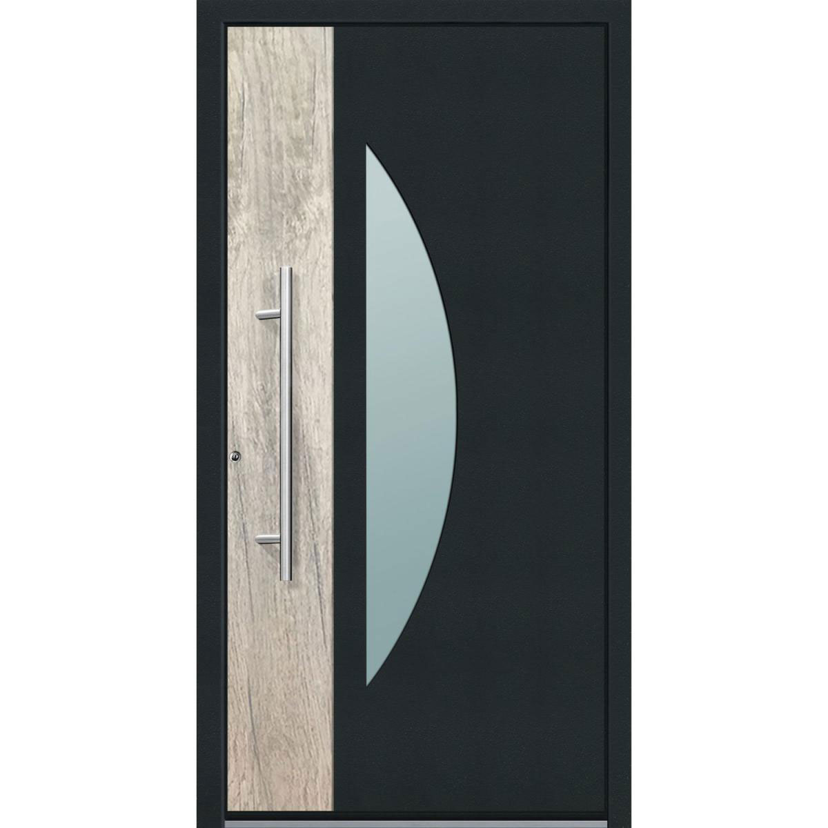 Aluminium Sicherheits-Haustür Modena Superior 60 mm anthrazit 110 x 210 cm Anschlag links inkl Griffset | Innen: weiß, Außen: anthrazit | 110x210 | links | 224795