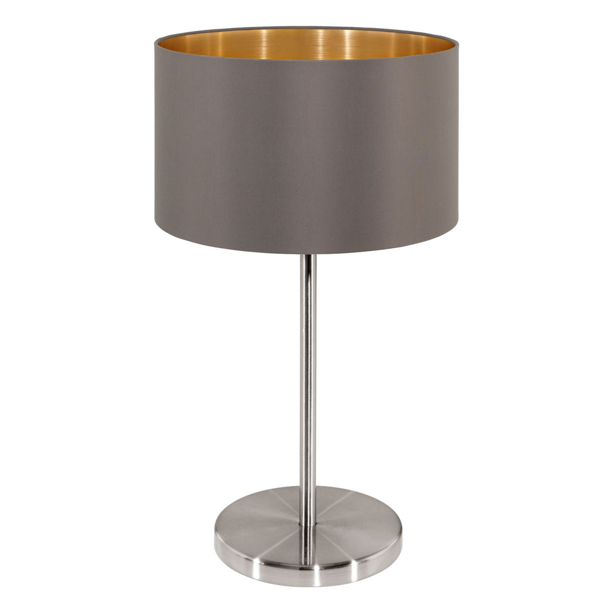 Eglo Tischleuchte Maserlo cappuccino | silber | 243283