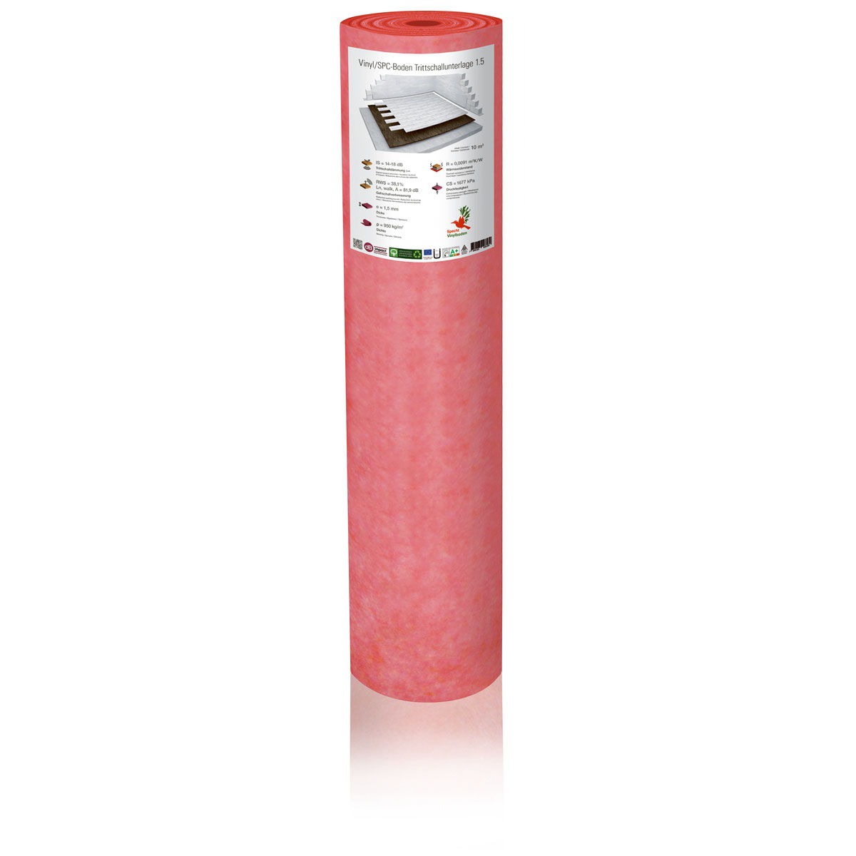 Specht SPC/Vinyl-Trittschallunterlage 1 x 10 m 1,5 mm stark | 245831