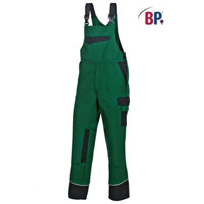 BP® - Latzhose 1608 559 mittelgrün/schwarz, Größe 62n