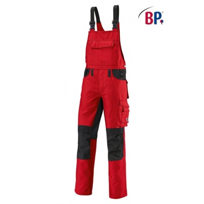 BP® - Latzhose 1791 555 rot/schwarz, Größe 52s