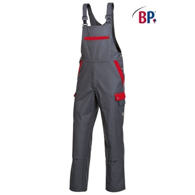 BP® - Latzhose 1844 720 dunkelgrau/rot, Größe 25
