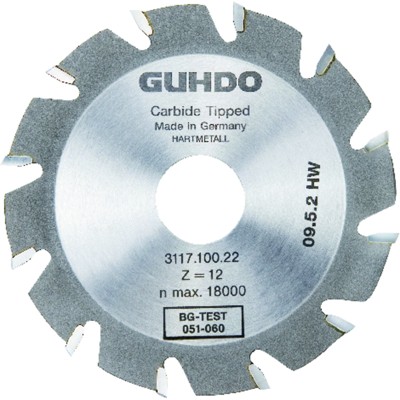 GUHDO® - Lamellen-Nutfräser HW ø100 x 4 x 22mm Z6