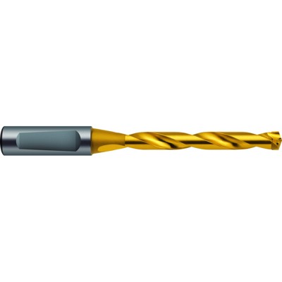 GÜHRING® - Ratiobohrer 1173 DIN 6538L RT 80 U HM bestückt TiN IK RH 140° 9,7mm
