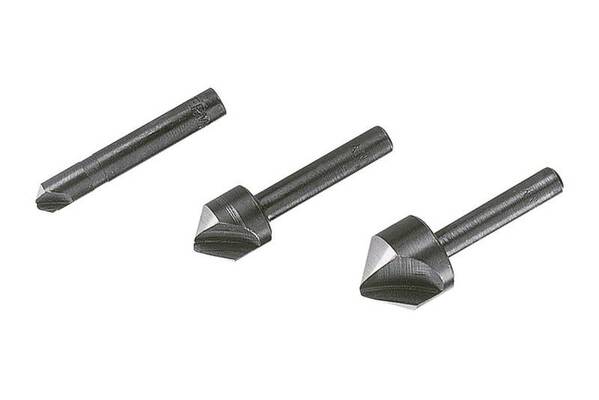 Wolfcraft 2504000 Kegelsenker-Set 3teilig 6 mm, 12 mm, 16 mm Werkzeugstahl Zylinderschaft 1 Set