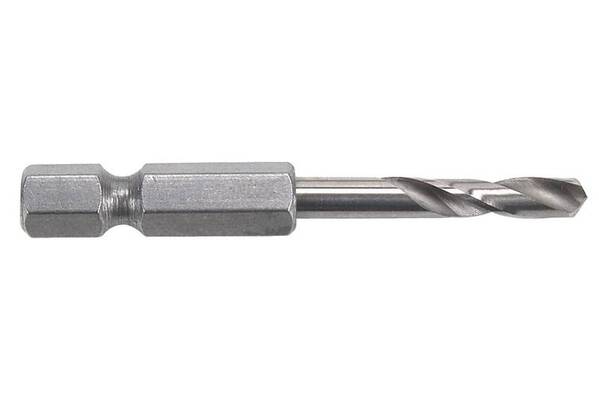 Wolfcraft 7256000 HSS Metall-Spiralbohrer 2 mm Gesamtlänge 47 mm geschliffen DIN 338 1/4" (6.3 mm) 1 St.
