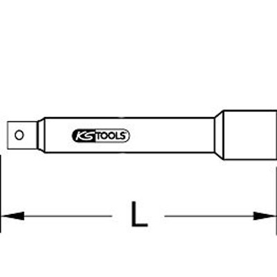 KSTOOLS® - 1/2" Verlängerung mit Schutzisolierung, automatische Arretierung, 125mm