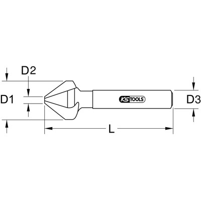 KSTOOLS® - Kegel- und Entgratsenker 90° HSS ø20,5mm