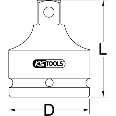 KSTOOLS® - 1/2" Kraft-Bit-Stecknuss Innensechskant, kurz, 8mm