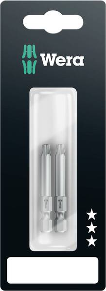 Wera 867/4 Z 50mm SB SiS 05073721001 Torx-Bit T 15 Werkzeugstahl legiert, zähhart F 6.3 2 St.