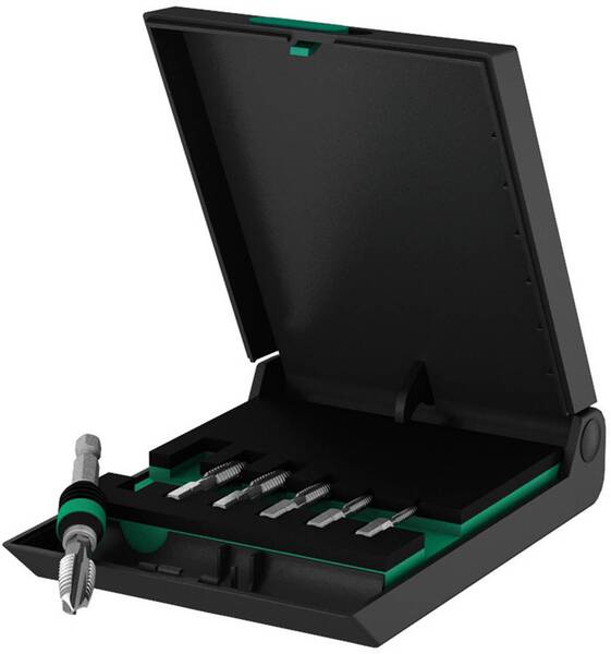Wera 05104654001 Einschnittgewindebohrer-Set 7teilig metrisch Rechtsschneidend DIN 3126 HSS 1 St.