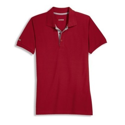 uvex - Polo-Shirt 8916, rot, Größe XS