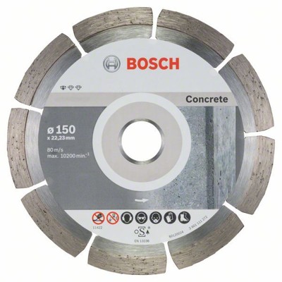 Bosch - Diamanttrennscheibe Standard for Concrete ø150 x 22,23 x 2 x 10mm 10er-Pack