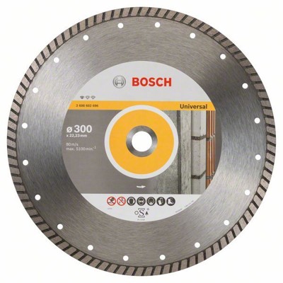 Bosch - Diamanttrennscheibe Standard for Universal Turbo, 300 x 22,23 x 3 x 10mm