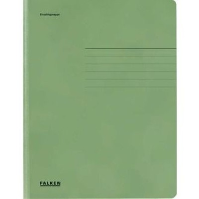 FALKEN - Jurismappe, A4, 320g/m², grün, 80004161, 3 Klappen, RC-Manila-Karton