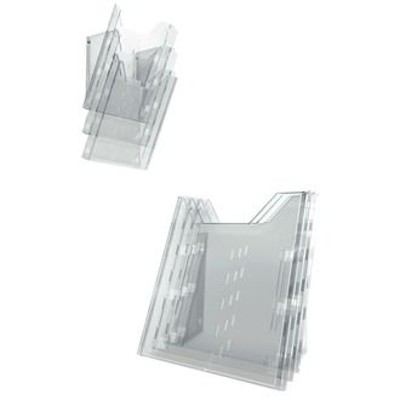 DURABLE - Prospektspender Combiboxx, 310x238mm, transparent, 861319, für A4 und DI