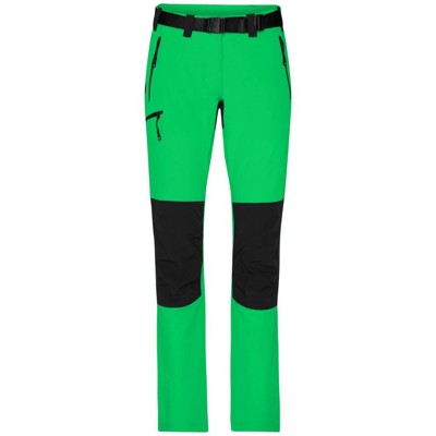James & Nicholson - Damen Multicolor Trekkinghose JN1205, farn-grün/schwarz, Größe XS