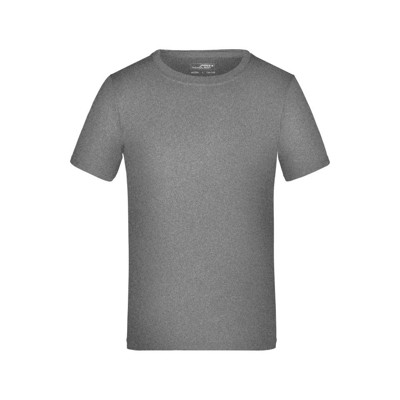 James & Nicholson - Herren Aktiv T-Shirt JN358, dunkel-melange, Größe XXL