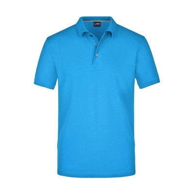 James & Nicholson - Herren Pima Poloshirt JN708, regatta-blau, Größe XXL