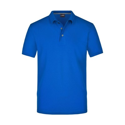 James & Nicholson - Herren Pima Poloshirt JN708, königs-blau, Größe XL