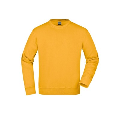 James & Nicholson - Workwear Sweatshirt JN840, gold-gelb, Größe XS
