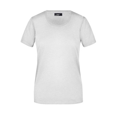 James & Nicholson - Damen Rundhals T-Shirt JN901, asch-grau, Größe XL
