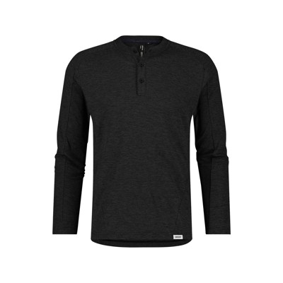 Dassy® - Serengeti Langarm-Shirt mit Knopfleiste, schwarz, Größe M
