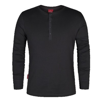Engel - Standard Grandad Langarm-Shirt 9257-565, Anthrazitgrau, Größe 4XL