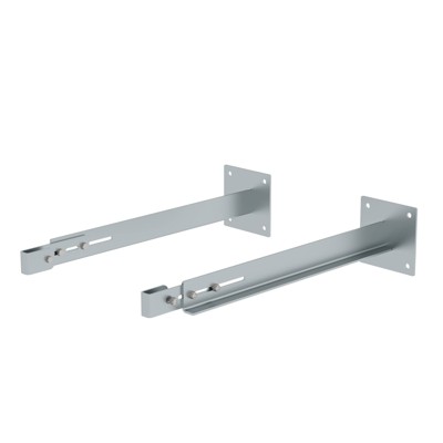MUNK Günzburger Steigtechnik - Wandhalter, Abst. 100mm, Abst. 800-900mm, Verstellb. 800-900mm Stahl verzinkt
