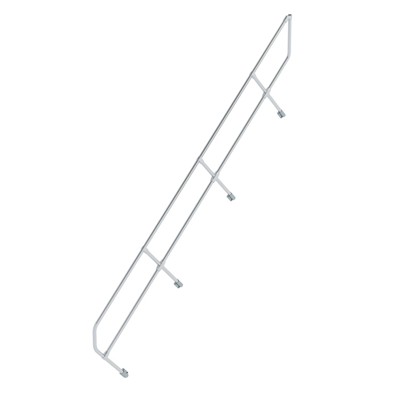 MUNK Günzburger Steigtechnik - Handlauf Aluminium für Treppe 45° Stufenanzahl 14
