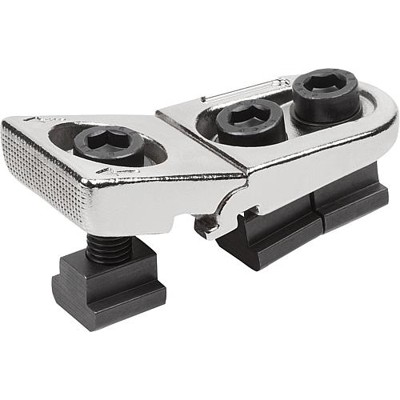KIPP - FLACHSPANNER FÜR T-NUT D=M20 EDELSTAHL, GEHÄRTET, KOMP:EDELSTAHL, BN=22