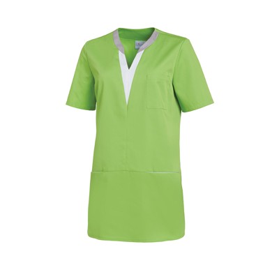 Leiber - Schlupfkasack Damen maigrün/weiß 08/1334/7101, Größe L