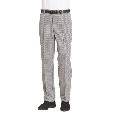 Leiber - Kochhose koch- und chlorecht Unisex schwarz/weiß 12/8800/25, Größe 60