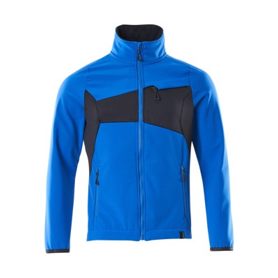 MASCOT® - Soft Shell Jacke ACCELERATE Azurblau/Schwarzblau 20102-253-91010, Größe 3XL